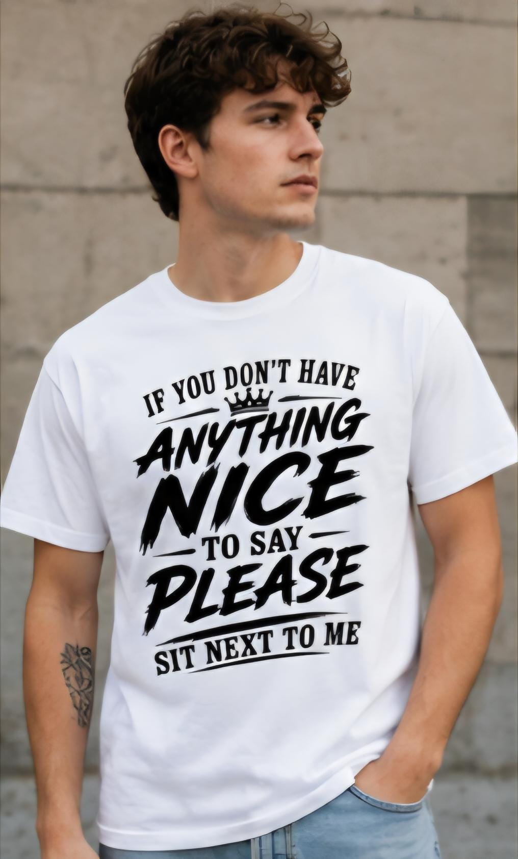 If You Don't Have Anything Nice to say Please Sit Next to Me Shirt | Funny Sarcastic Graphic Tee | Unisex Humor T-Shirt | Statement Shirt Gi