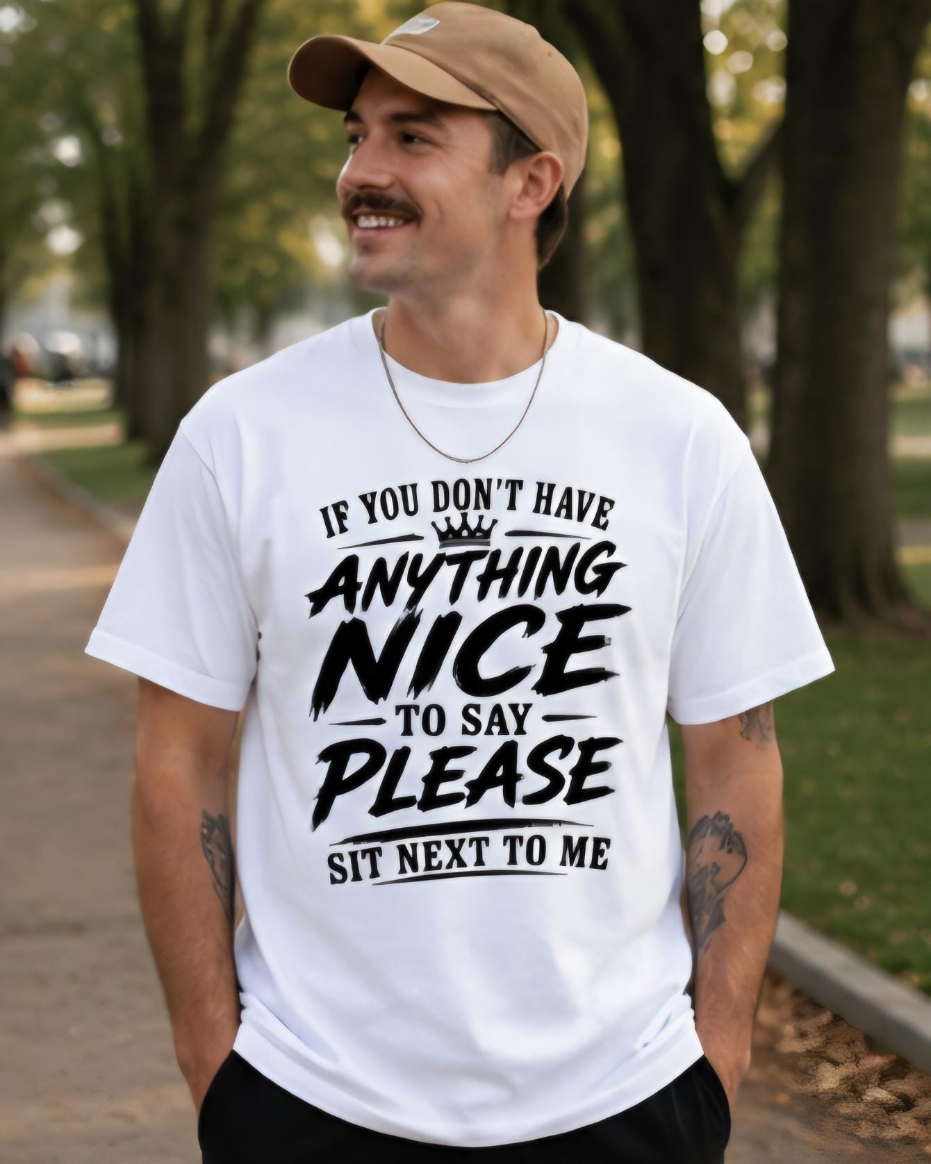 If You Don't Have Anything Nice to say Please Sit Next to Me Shirt | Funny Sarcastic Graphic Tee | Unisex Humor T-Shirt | Statement Shirt Gi