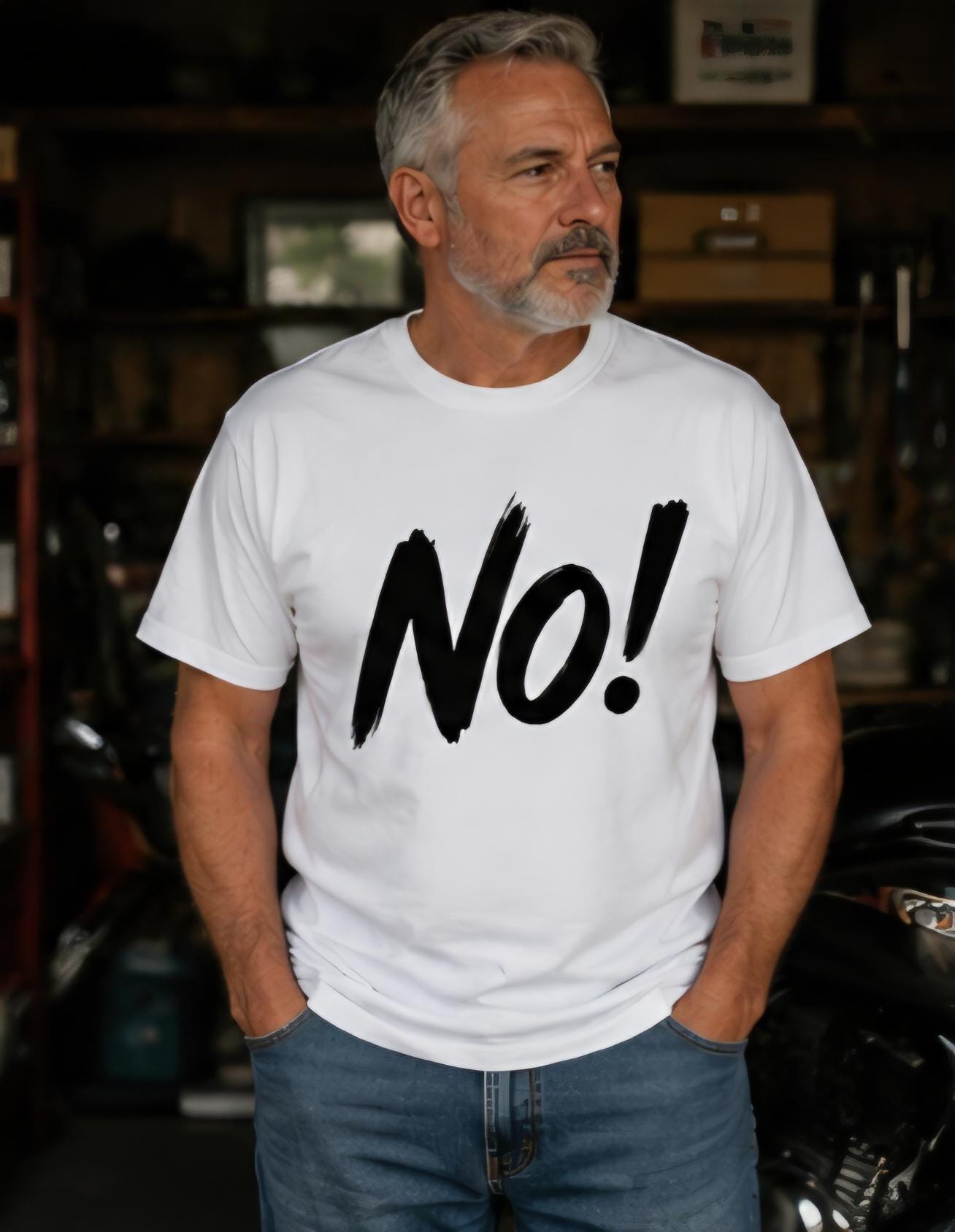 NO! Shirt | Funny Statement Tee | Bold Graphic T-Shirt | Sarcastic Humor Shirt | Minimalist Graphic Tee | Unisex Casual Shirt
