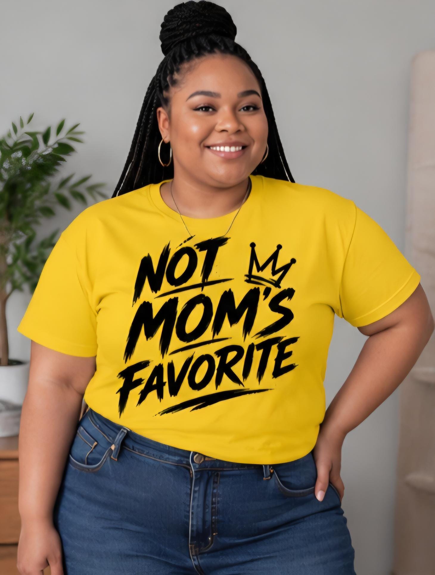 Not Moms Favorite Funny Graphic T Shirt Unisex Tee Funny Sarcastic Shirt Streetwear Style Humor Shirt Gift for Him or Her