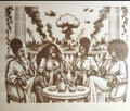 Black Women Coffee Engraved Wall Art | 16x12 Laser Engraved Wood Panel | Black Queen Wall Decor | Statement Art | Coffee & Chaos Artwork