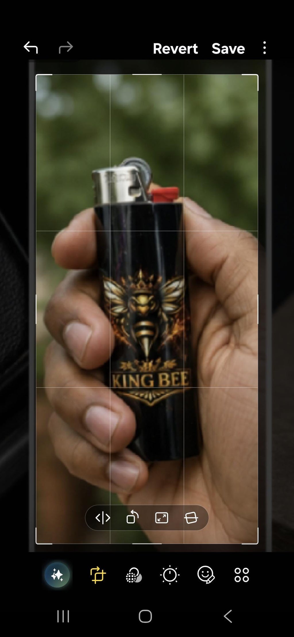 King Bee Custom Lighter | Black & Gold Bee Lighter | Luxury Pocket Lighter | King Bee Graphix Merch | Collectible Lighter | Hive Deals