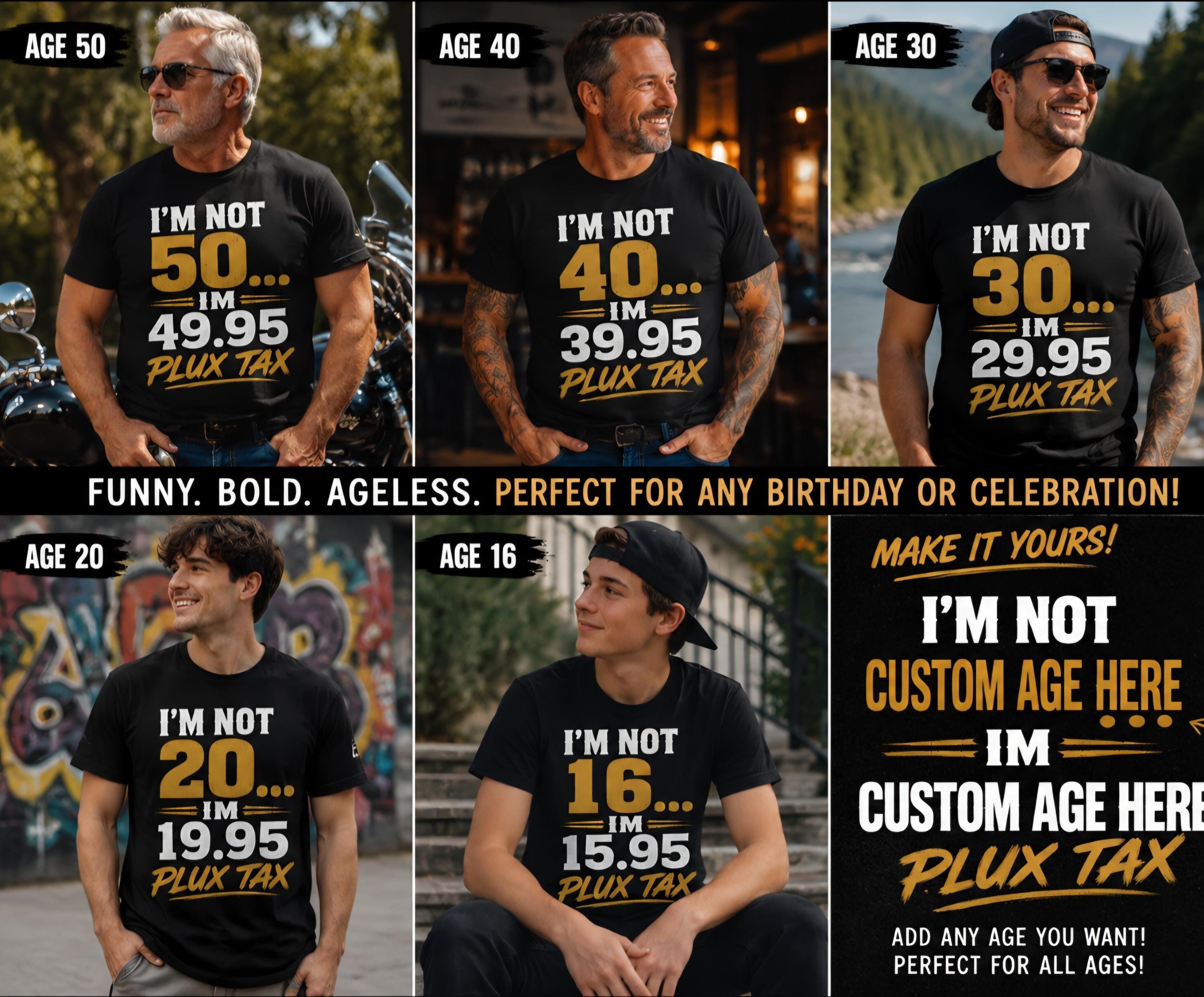 Custom Age Birthday Shirt | Funny Birthday Tee | Personalized Age Shirt | Birthday Party Shirt