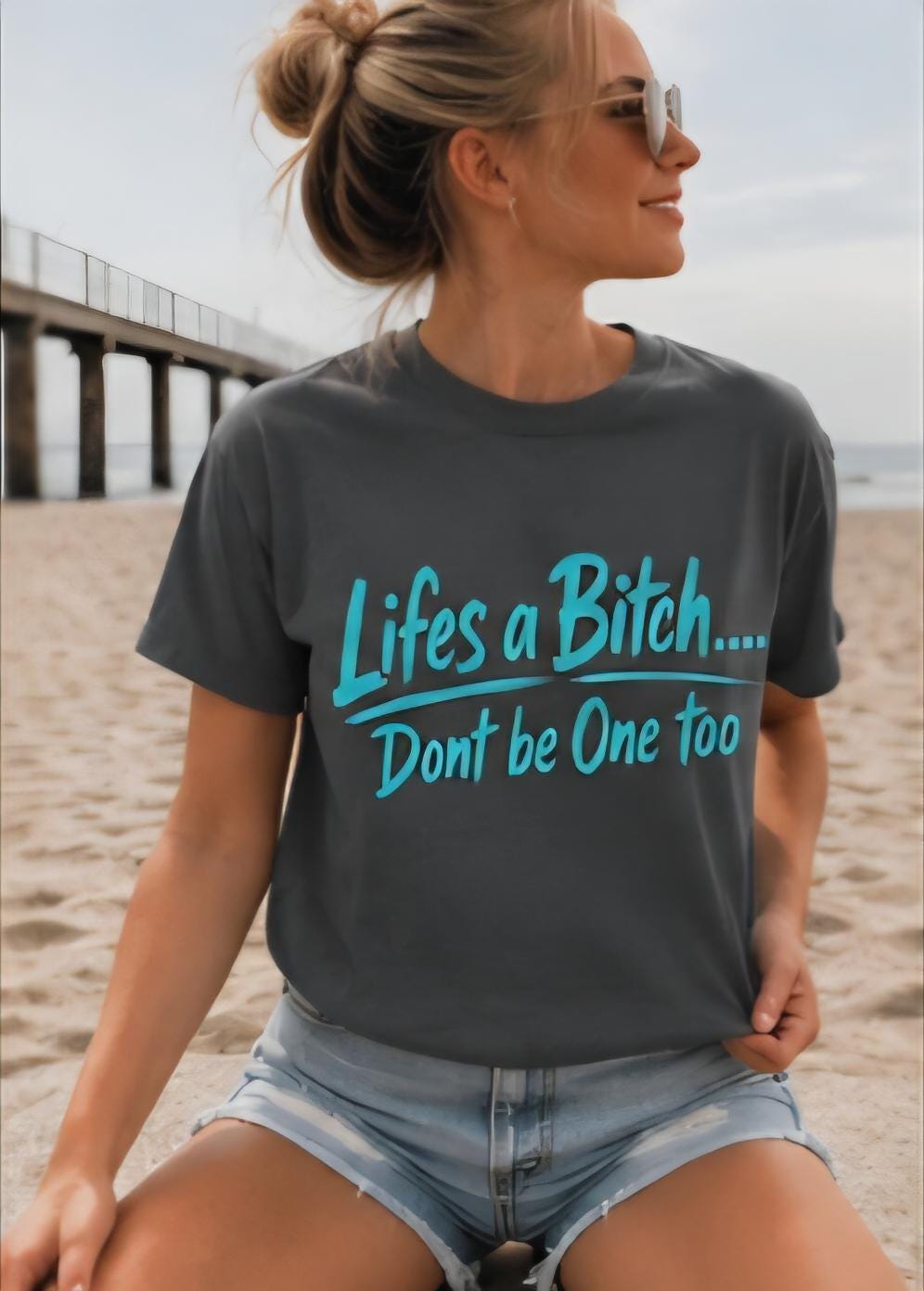 Life’s a Bitch Don’t Be One Too Shirt | Funny Sarcastic Graphic Tee | Humor T-Shirt | Funny Quote Shirt | Unisex Statement Tee