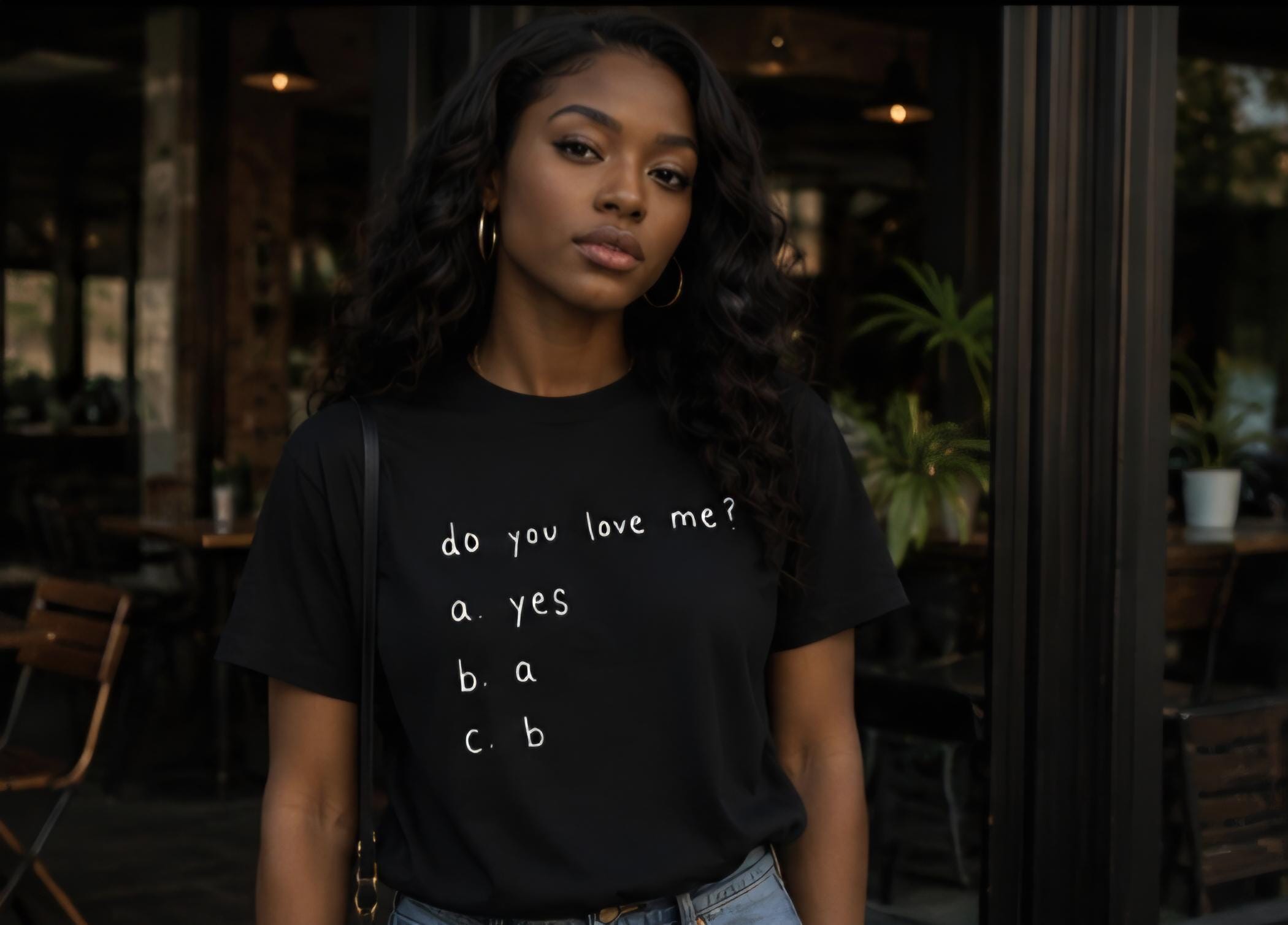 Funny Handwriting T-Shirt: "Do You Love Me?" Minimalist Humor Tee