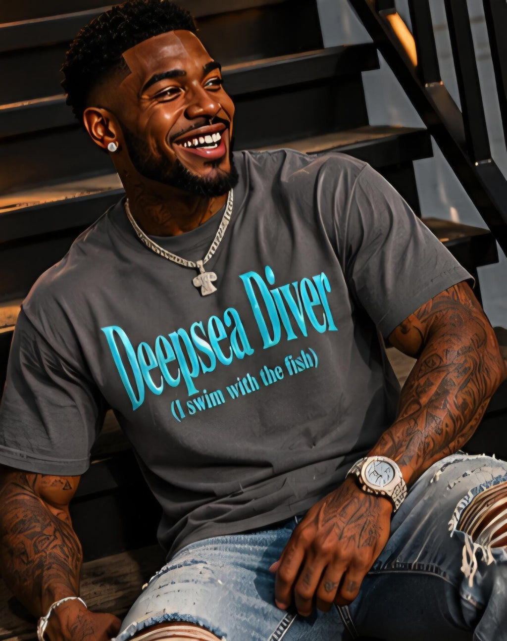 Deepsea Diver Shirt: Funny Graphic Tee, Streetwear Style, Gift For Him