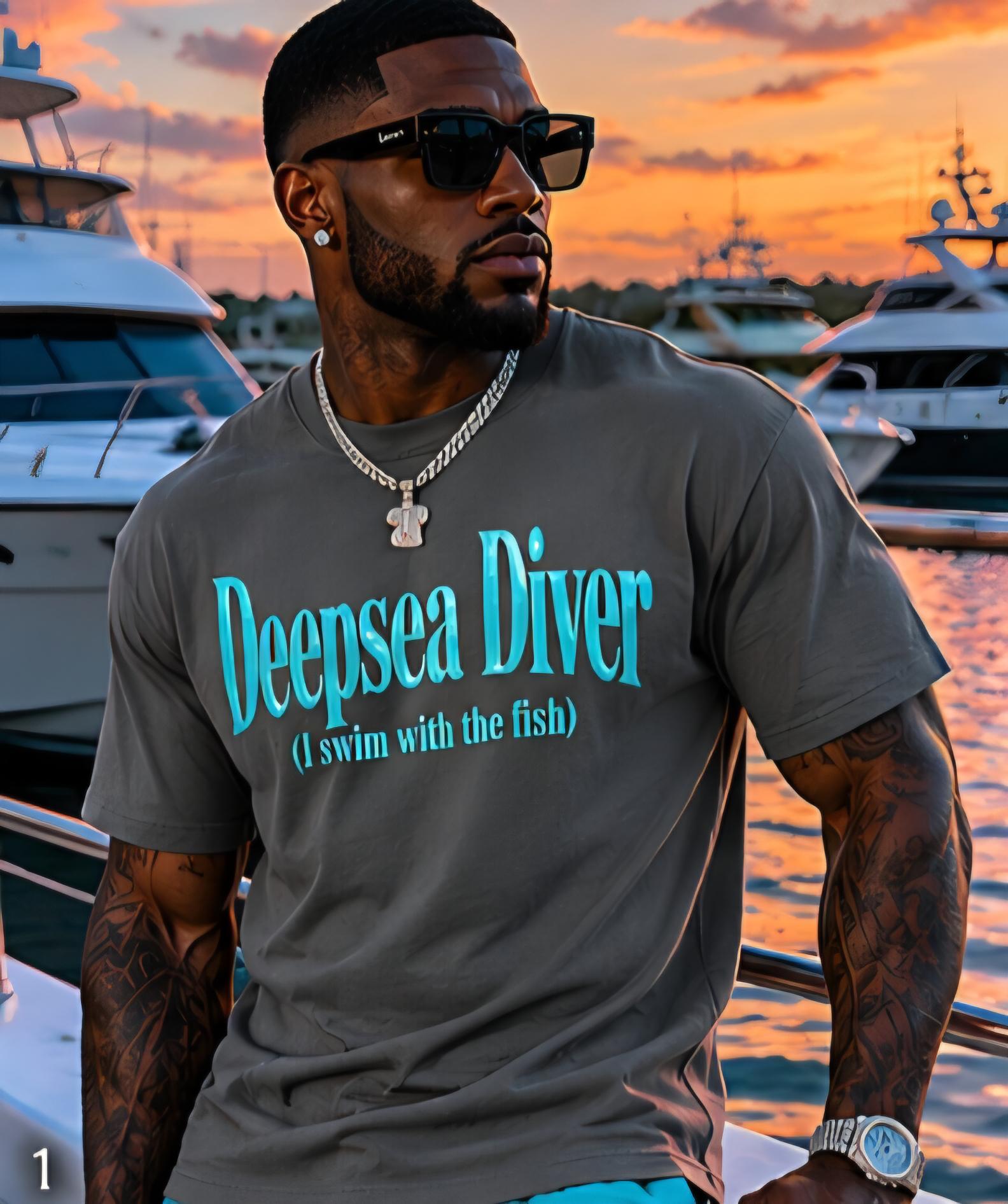 Deepsea Diver Shirt: Funny Graphic Tee, Streetwear Style, Gift For Him