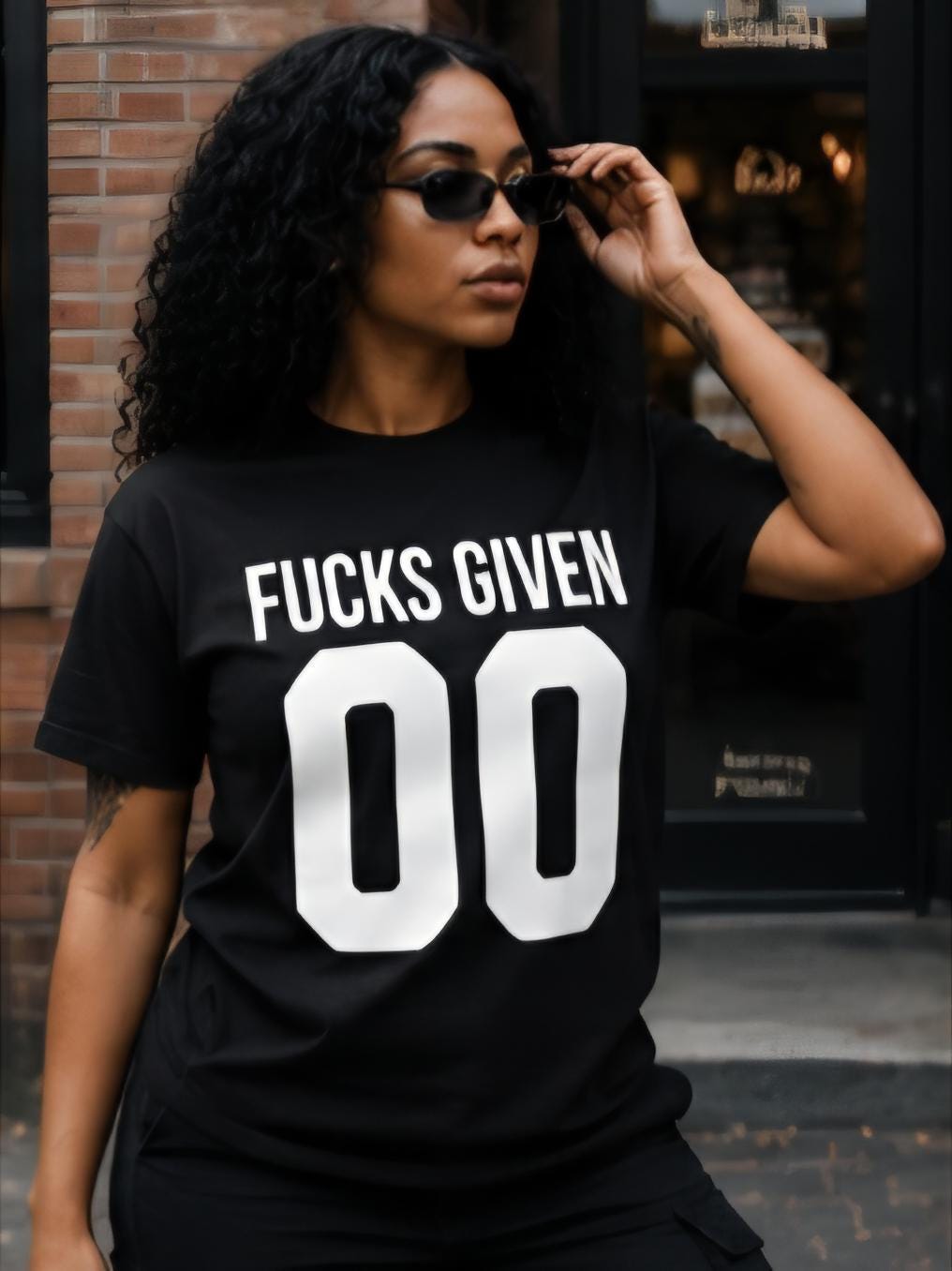 Fucks Given 00 Shirt Funny Graphic Tee Streetwear Unisex T Shirt Sarcastic Statement Shirt Trendy Casual Apparel Gift for Him Her