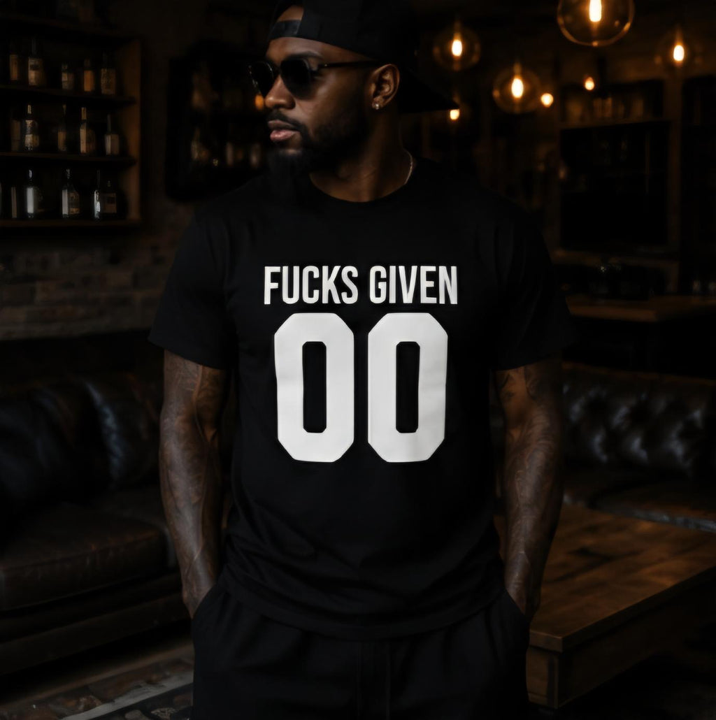 Fucks Given 00 Shirt Funny Graphic Tee Streetwear Unisex T Shirt Sarcastic Statement Shirt Trendy Casual Apparel Gift for Him Her