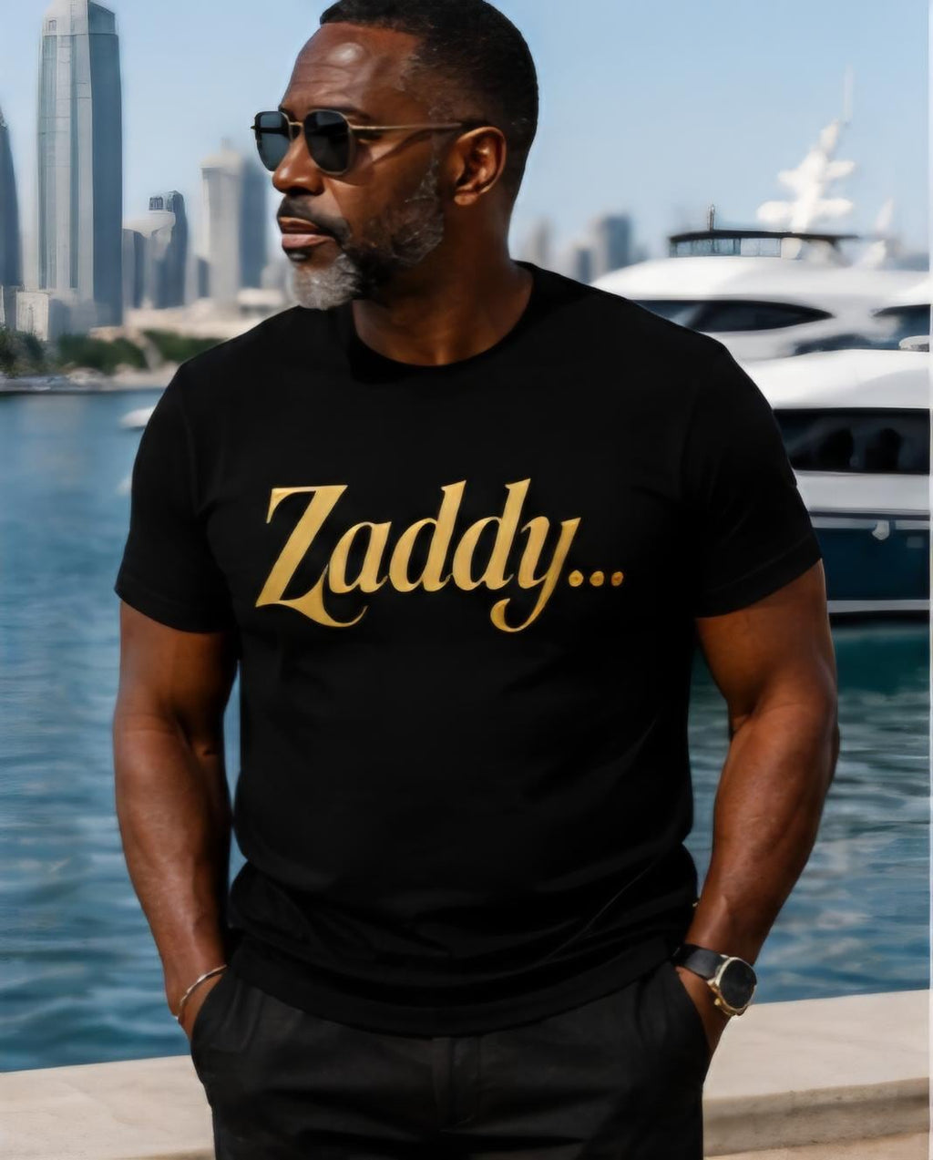Zaddy Shirt for Men: Funny Graphic Tee, Father's Day Gift, Handsome Uncle Apparel