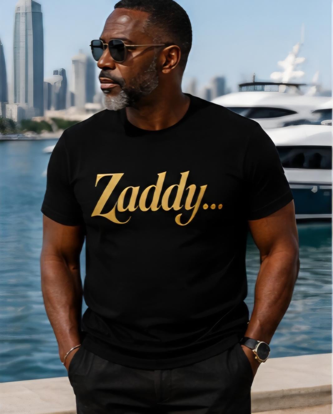 Zaddy Shirt for Men: Funny Graphic Tee, Father's Day Gift, Handsome Uncle Apparel
