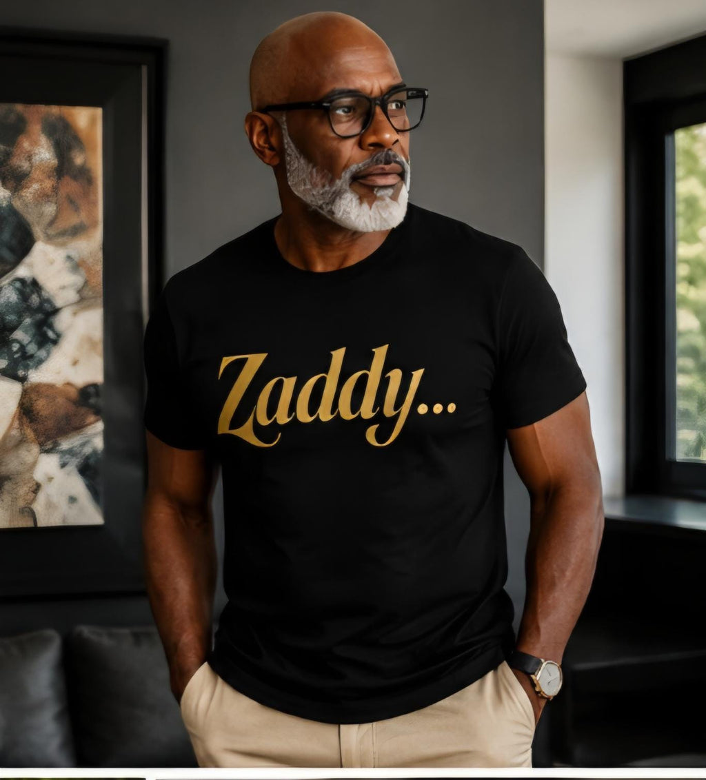Zaddy Shirt for Men: Funny Graphic Tee, Father's Day Gift, Handsome Uncle Apparel