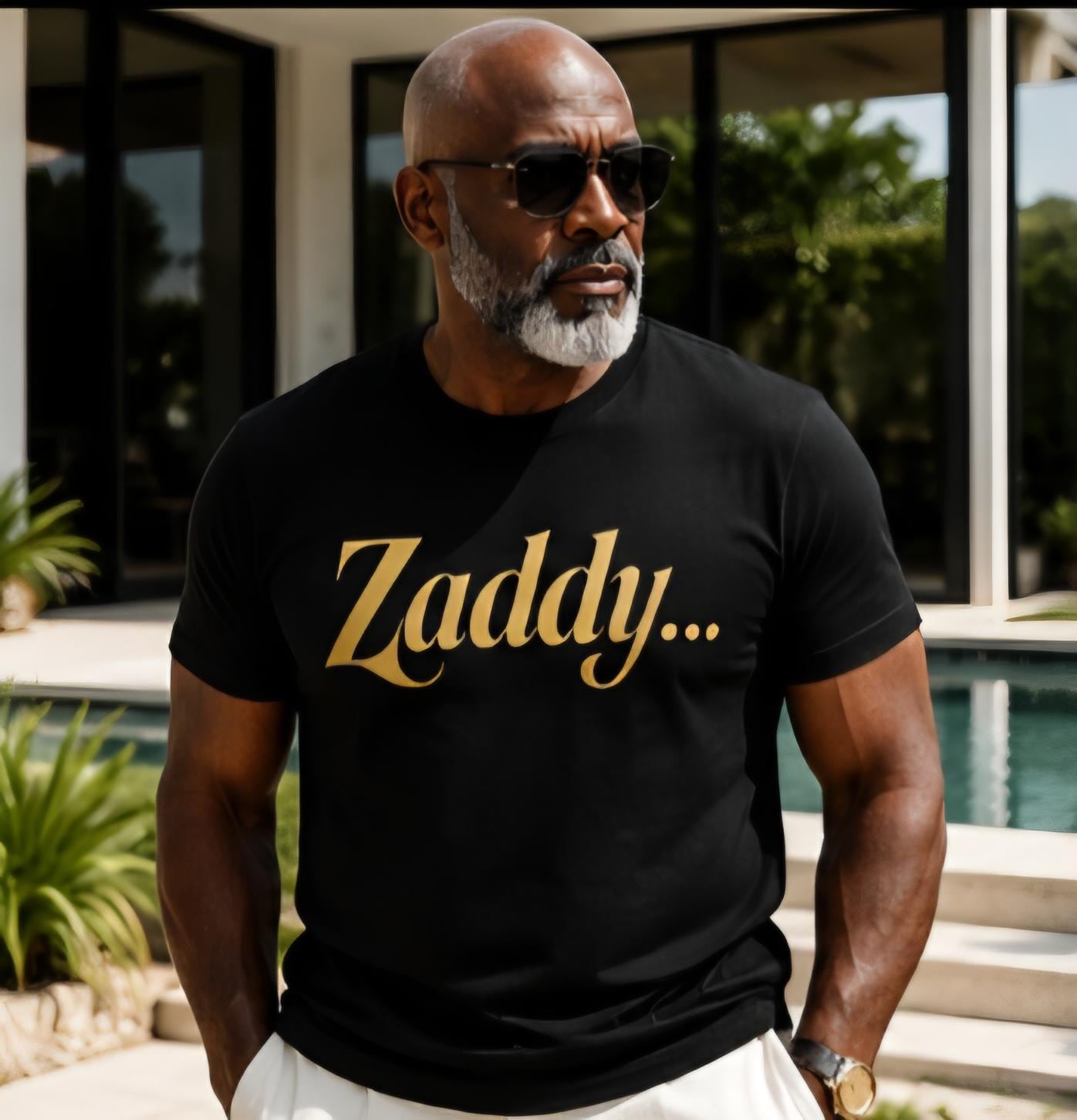 Zaddy Shirt for Men: Funny Graphic Tee, Father's Day Gift, Handsome Uncle Apparel