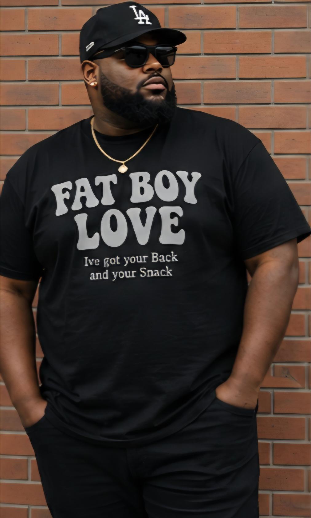 Fat Boy Love Shirt | I've Got Your Back and Snack Tee | Body Positive Humor