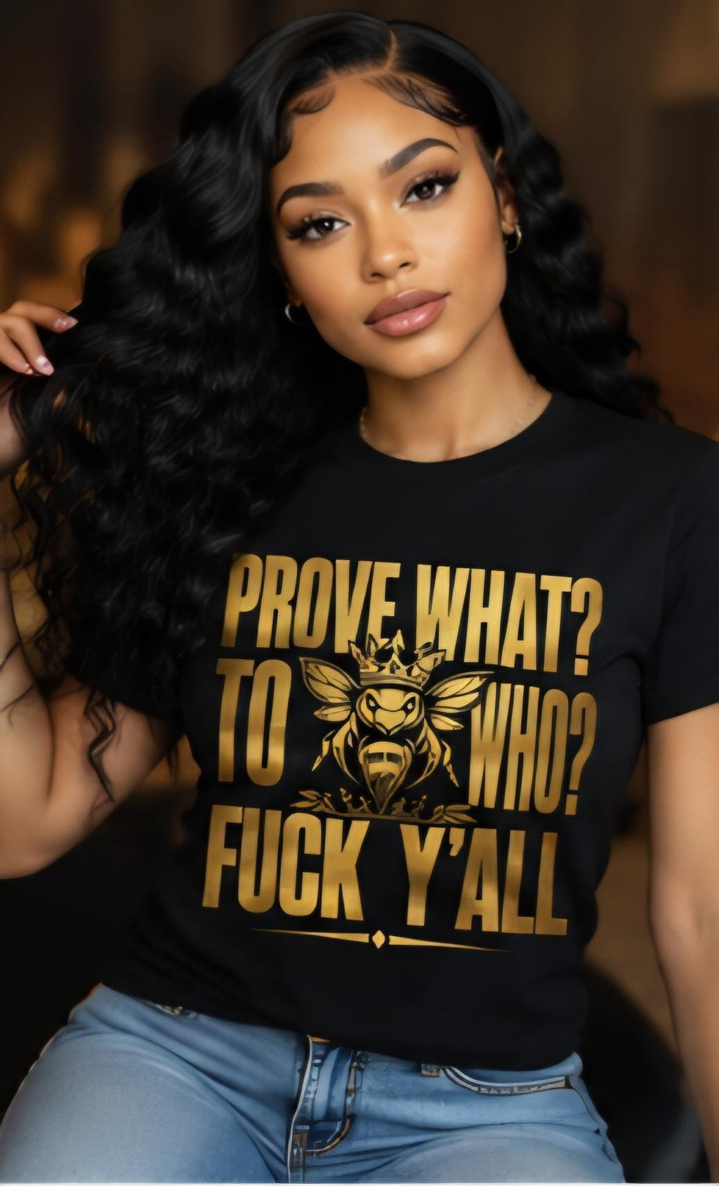 Prove What To Who Bee Graphic Tee, Streetwear Attitude Shirt