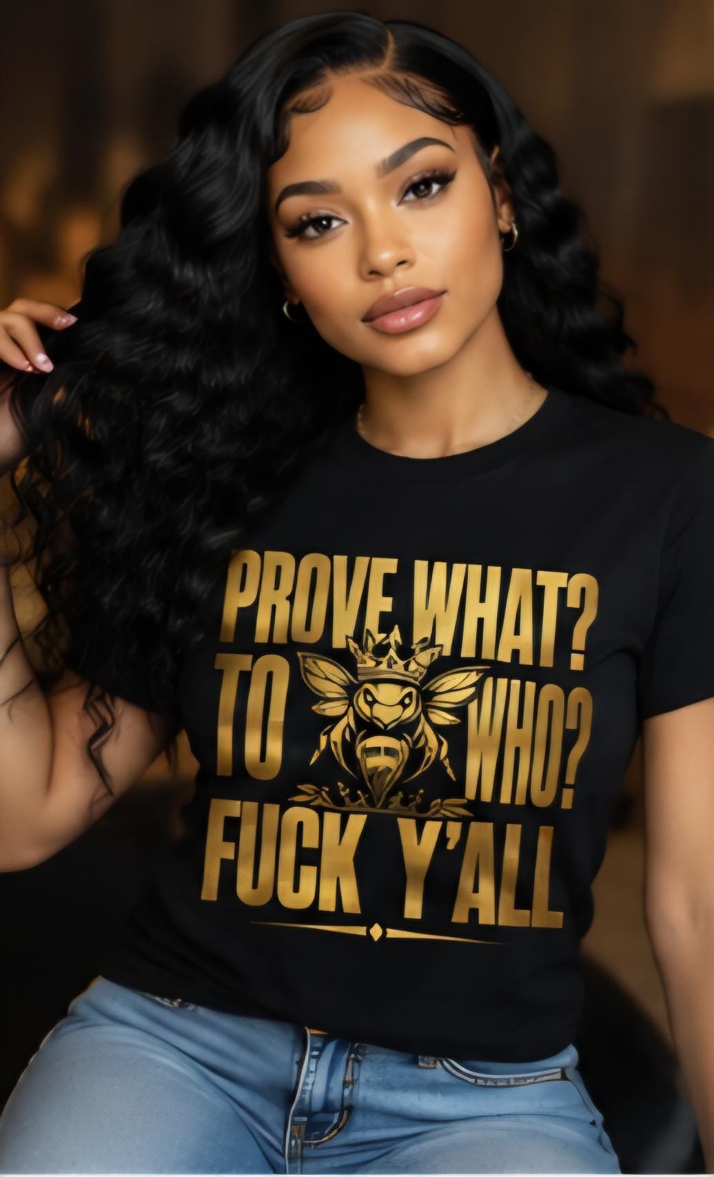 Prove What To Who Bee Graphic Tee, Streetwear Attitude Shirt