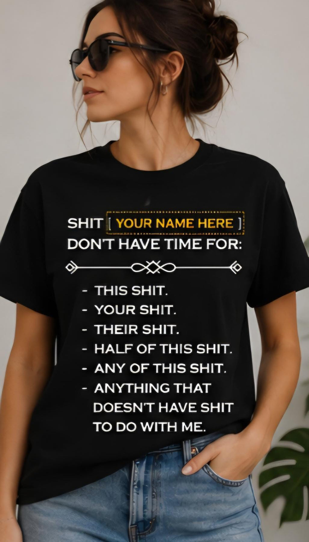 Custom Funny Shirt Personalized Sarcastic T Shirt Funny Graphic Tee Custom Name Shirt Introvert Humor Shirt Unisex Black Tee
