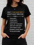 Custom Funny Shirt Personalized Sarcastic T Shirt Funny Graphic Tee Custom Name Shirt Introvert Humor Shirt Unisex Black Tee