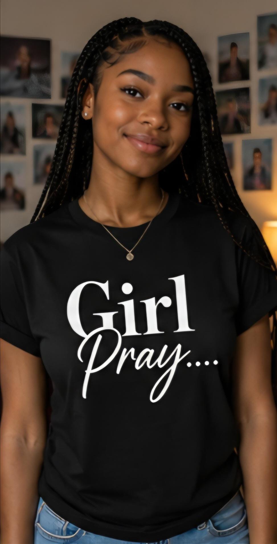 Girl Pray Christian Shirt, Faith Based Womens Tee, Inspirational Black Woman Shirt, Religious Graphic Tee, Church Shirt, Motivational Appare