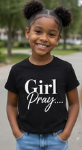 Girl Pray Christian Shirt, Faith Based Womens Tee, Inspirational Black Woman Shirt, Religious Graphic Tee, Church Shirt, Motivational Appare