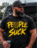 People Suck Funny Graphic T Shirt Sarcastic Humor Tee Anti Social Shirt Introvert Gift Unisex Graphic Tee Funny Statement Shirt