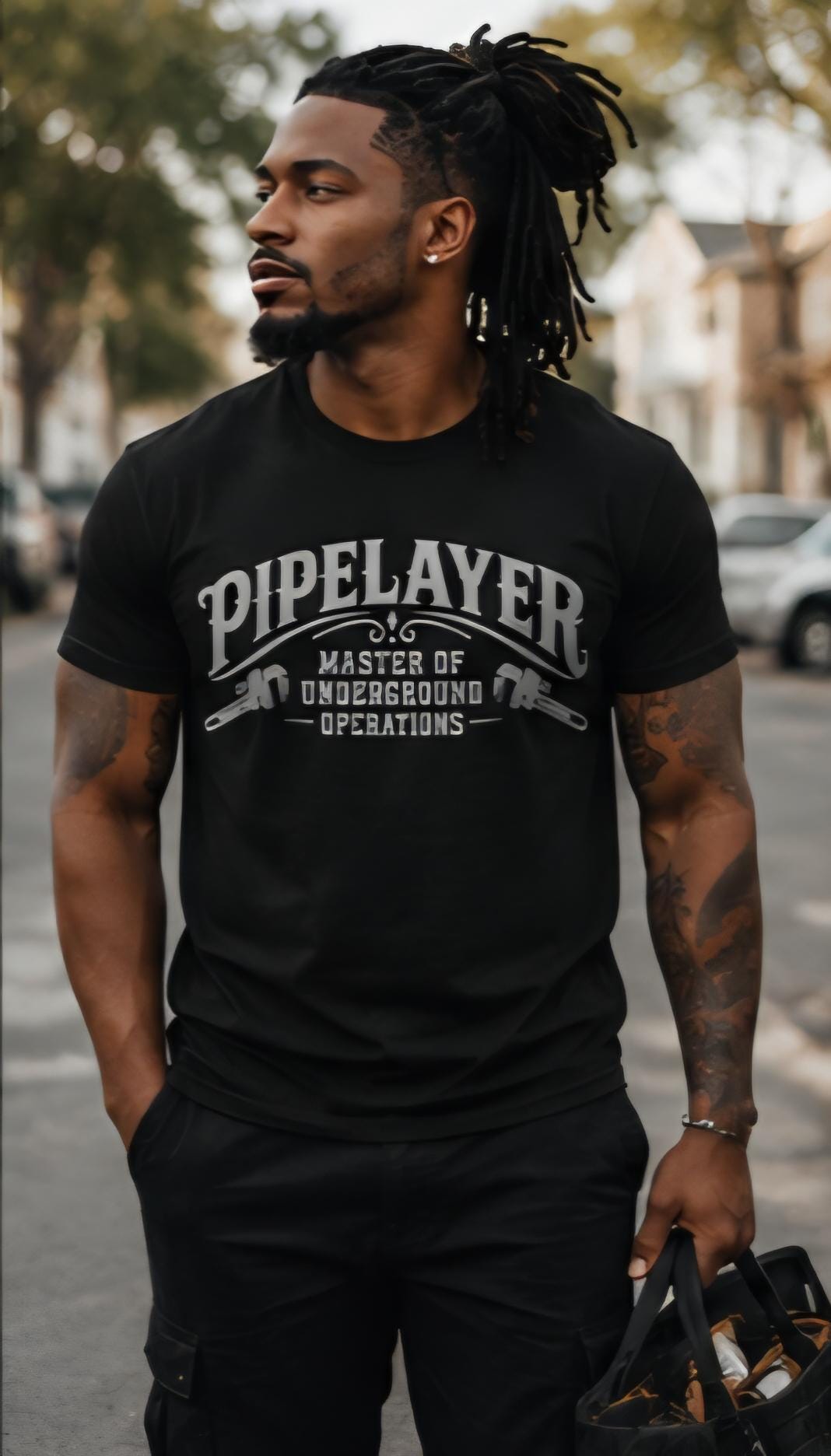 Pipelayer Master Underground Operations Shirt, Tradesman Blue Collar Humor Tee