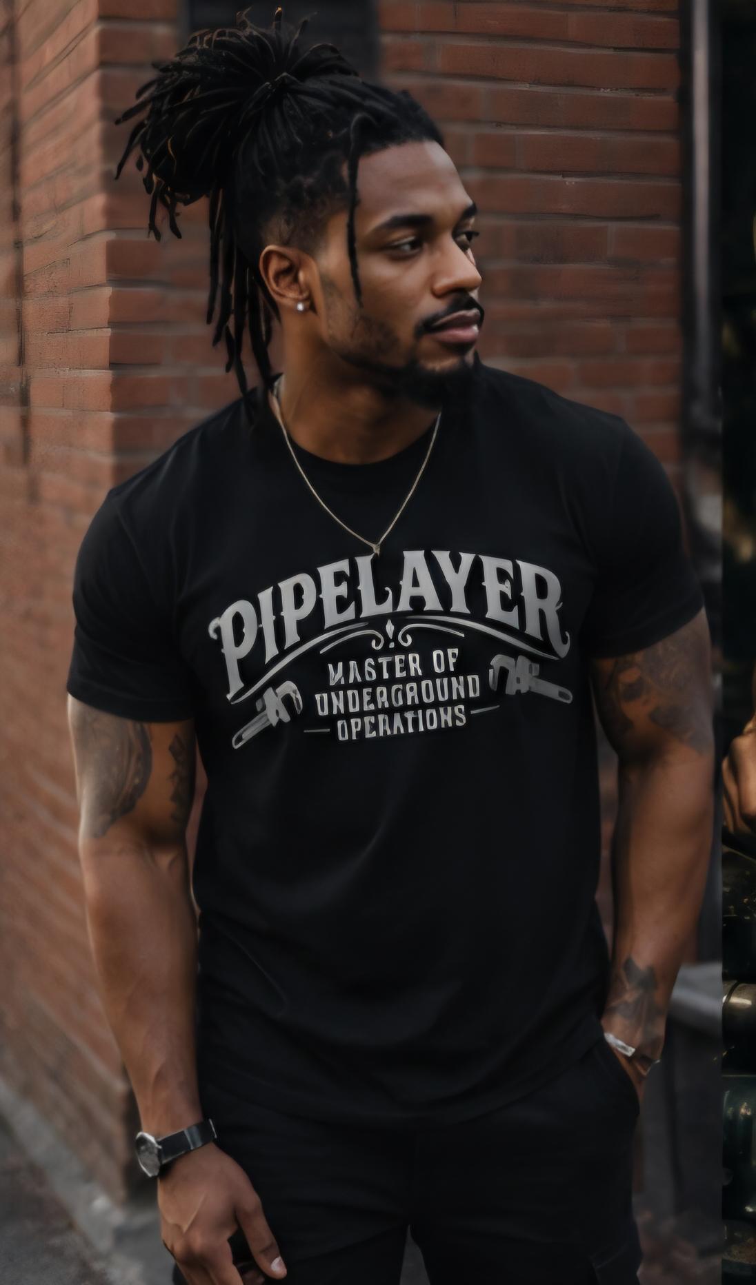 Pipelayer Master Underground Operations Shirt, Tradesman Blue Collar Humor Tee
