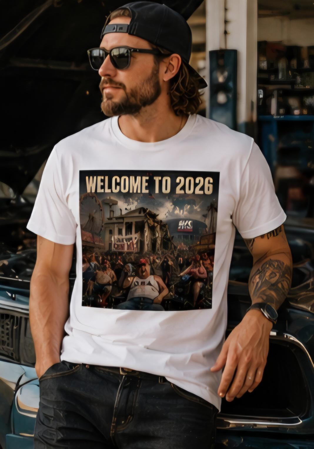 Welcome to 2026 Satire T-Shirt, Political Humor Graphic Tee, Carnival Chaos Statement Shirt