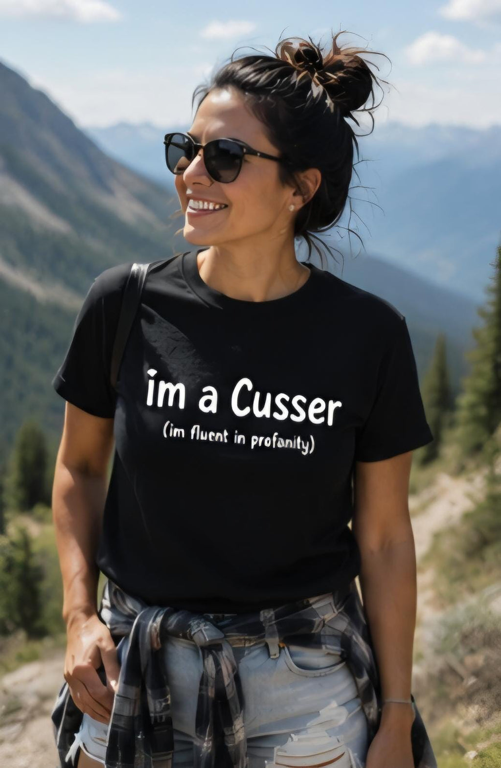I'm a Cusser Fluent in Profanity Funny T-Shirt, Sarcastic Humor Tee