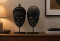 African Tribal Mask Set Wooden Sculpture Decor