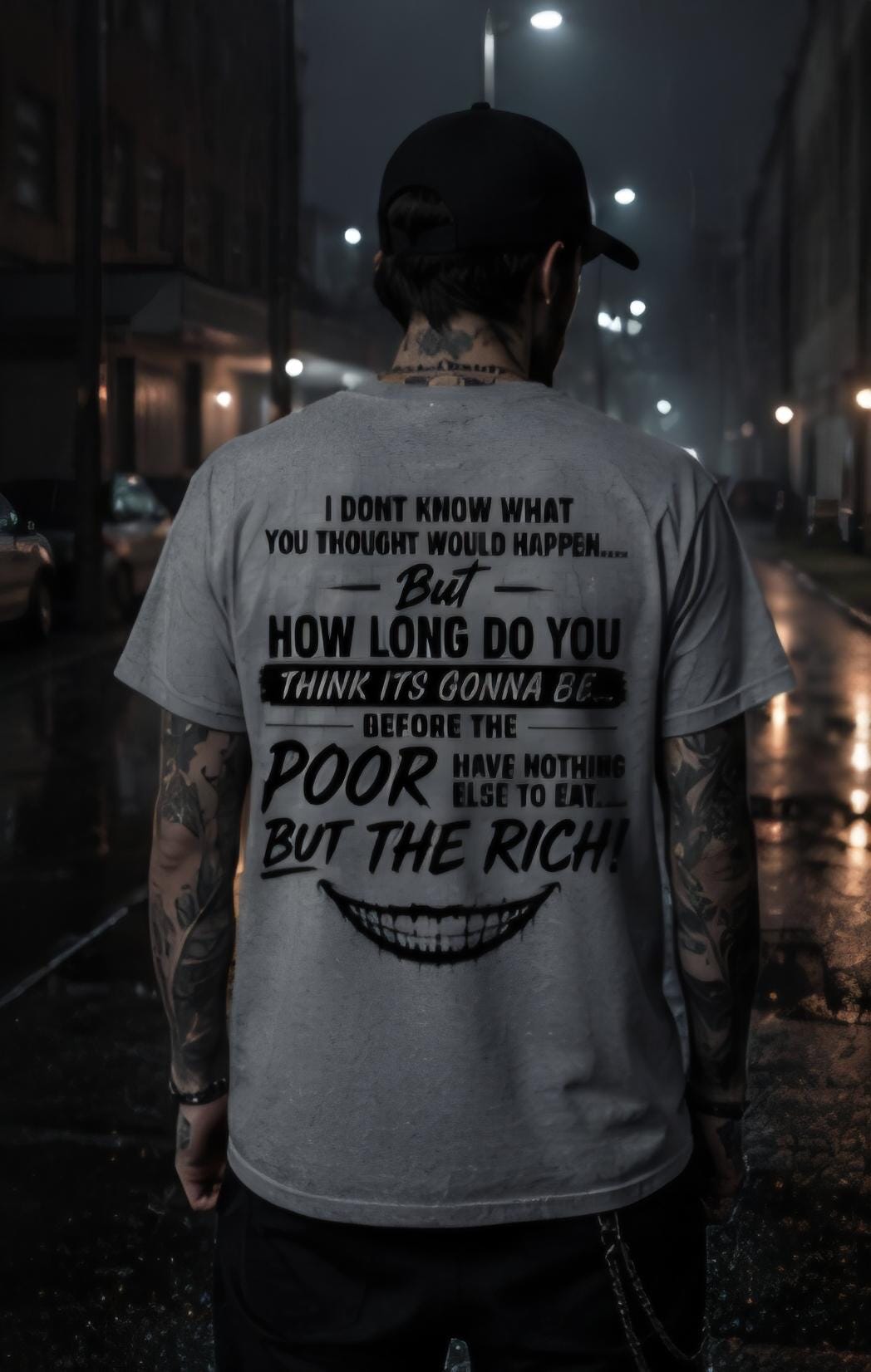 Goth Statement Shirt Alternative Streetwear Tee Dark Aesthetic Graphic Tshirt Social Commentary Shirt Unisex Gothic Fashion Top