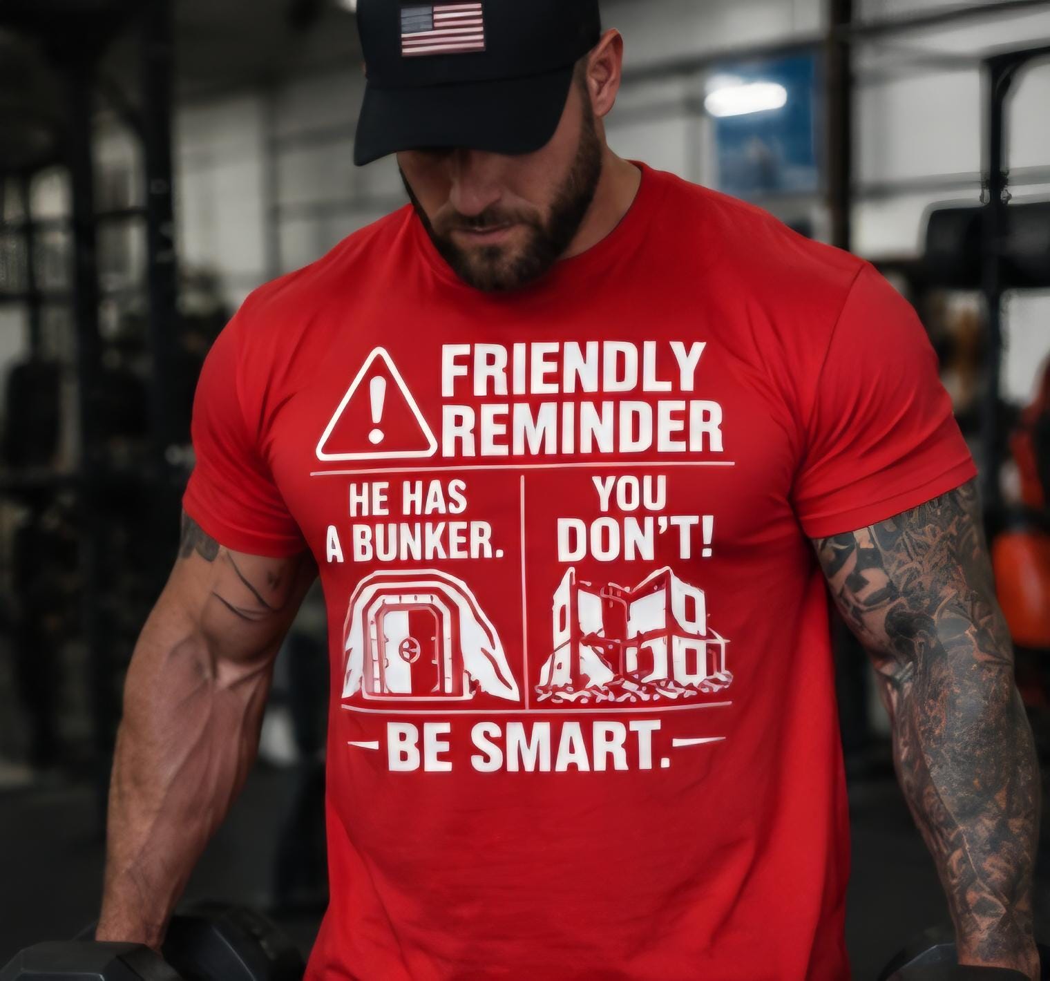 Statement Shirt, Bunker You Don't, Be Smart Graphic Tee