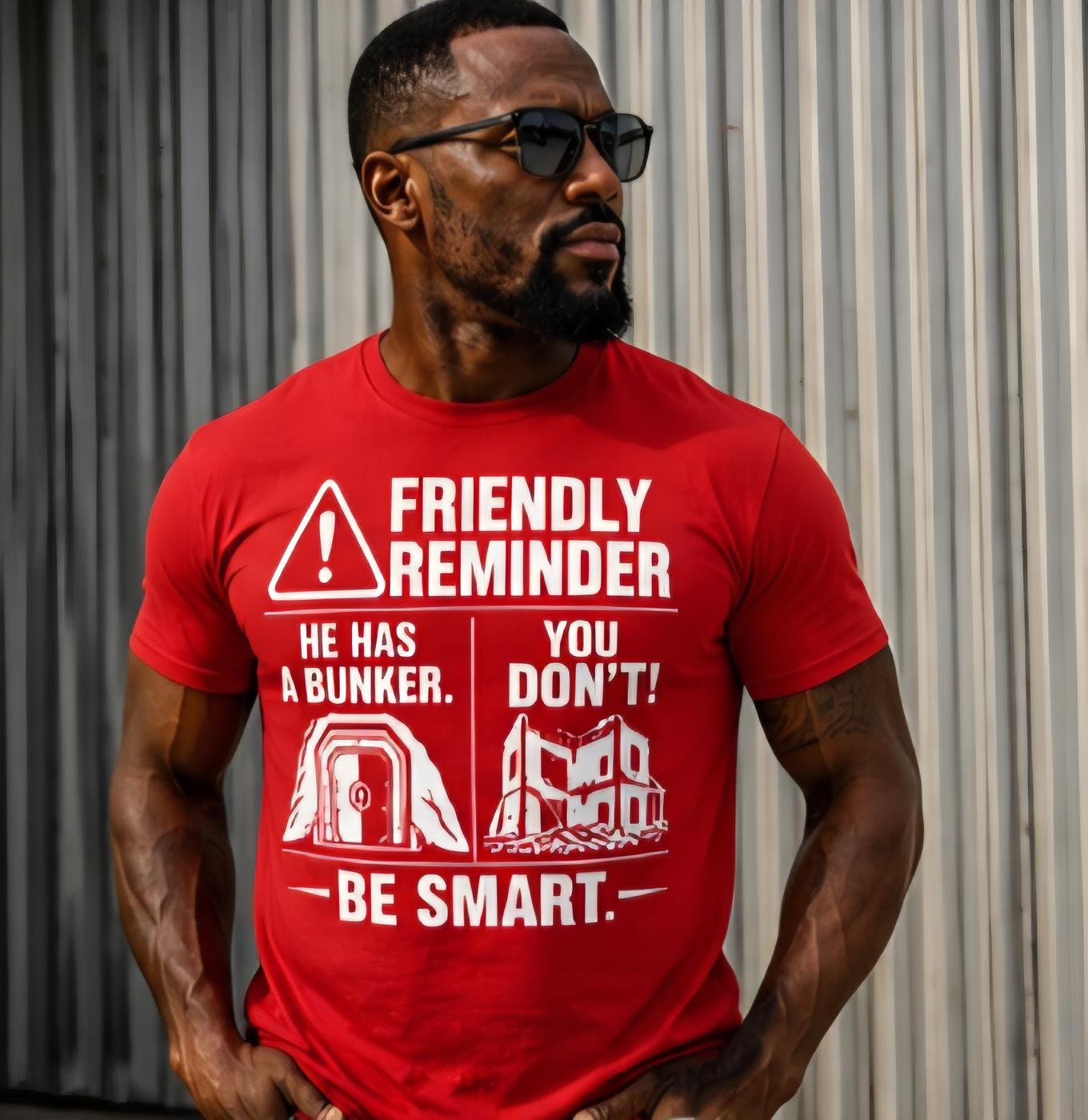 Statement Shirt, Bunker You Don't, Be Smart Graphic Tee