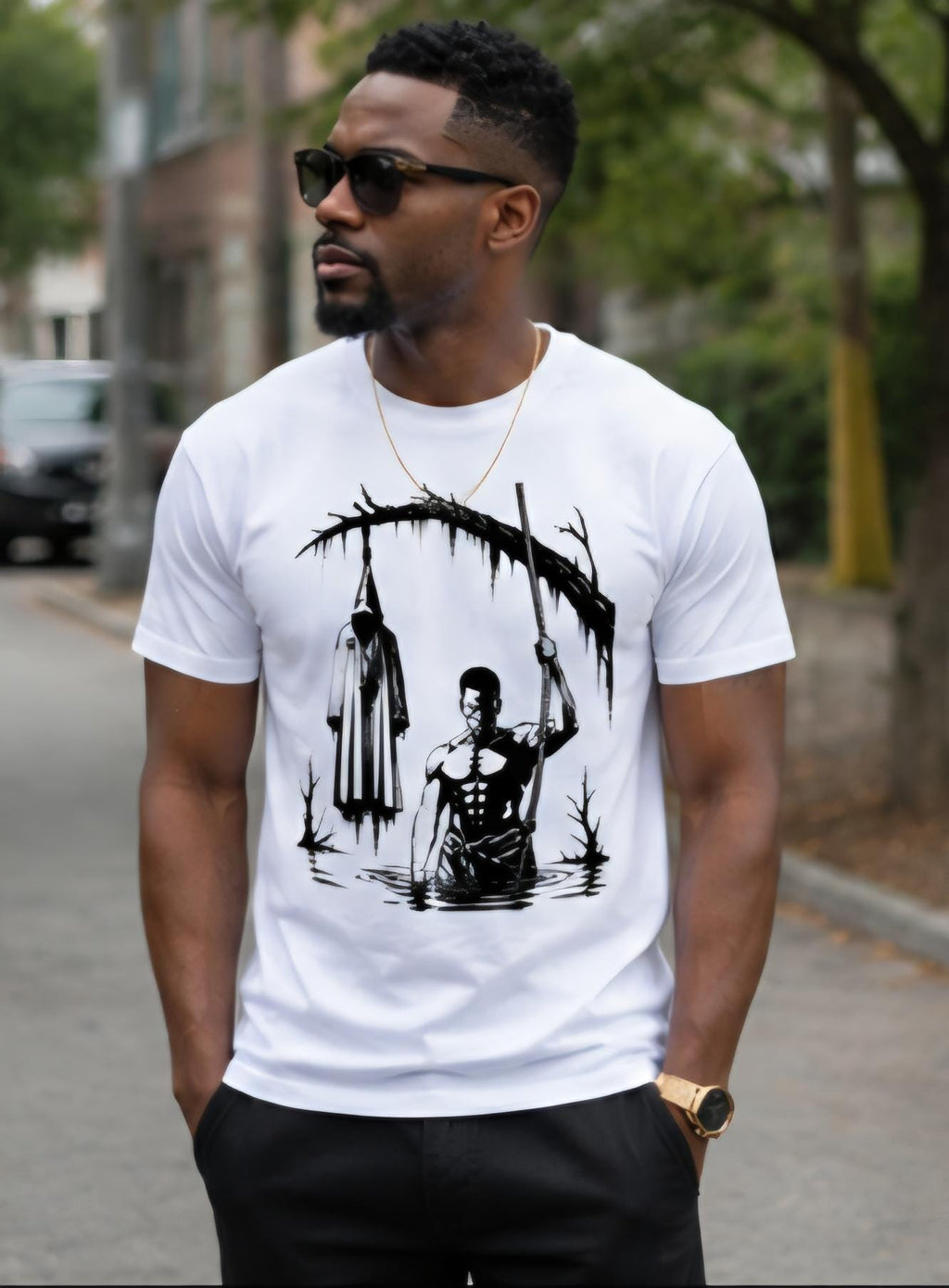 Wade in the Water Shirt | Black History Apparel | Freedom and Resistance Graphic Tee