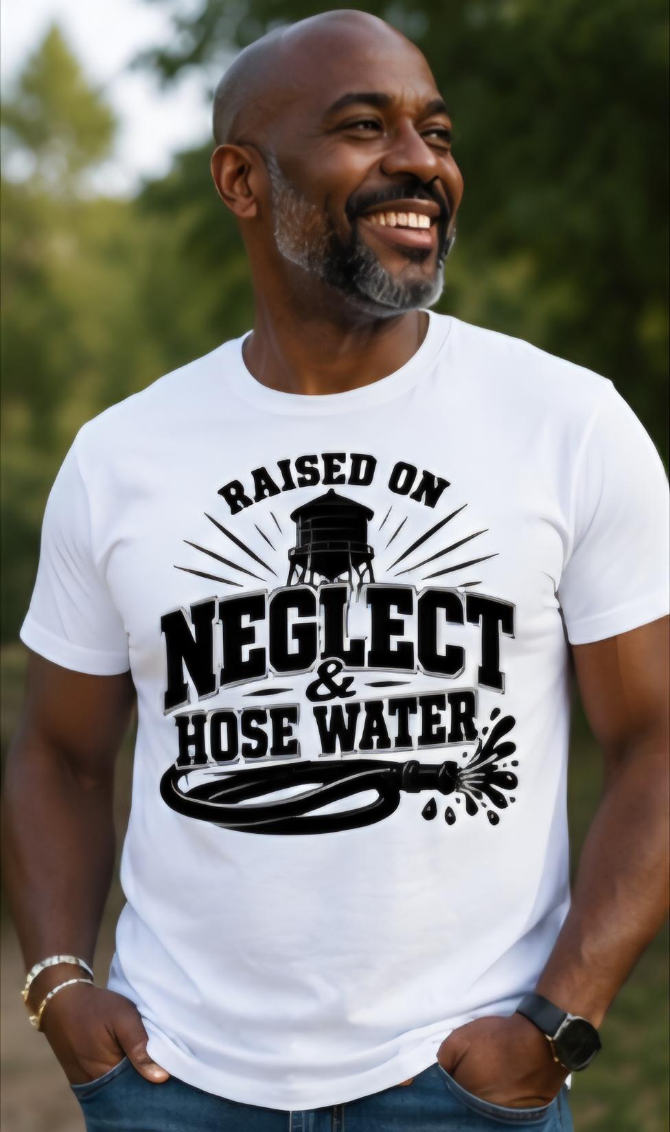 Gen X Raised On Neglect & Hose Water Retro Childhood Tee