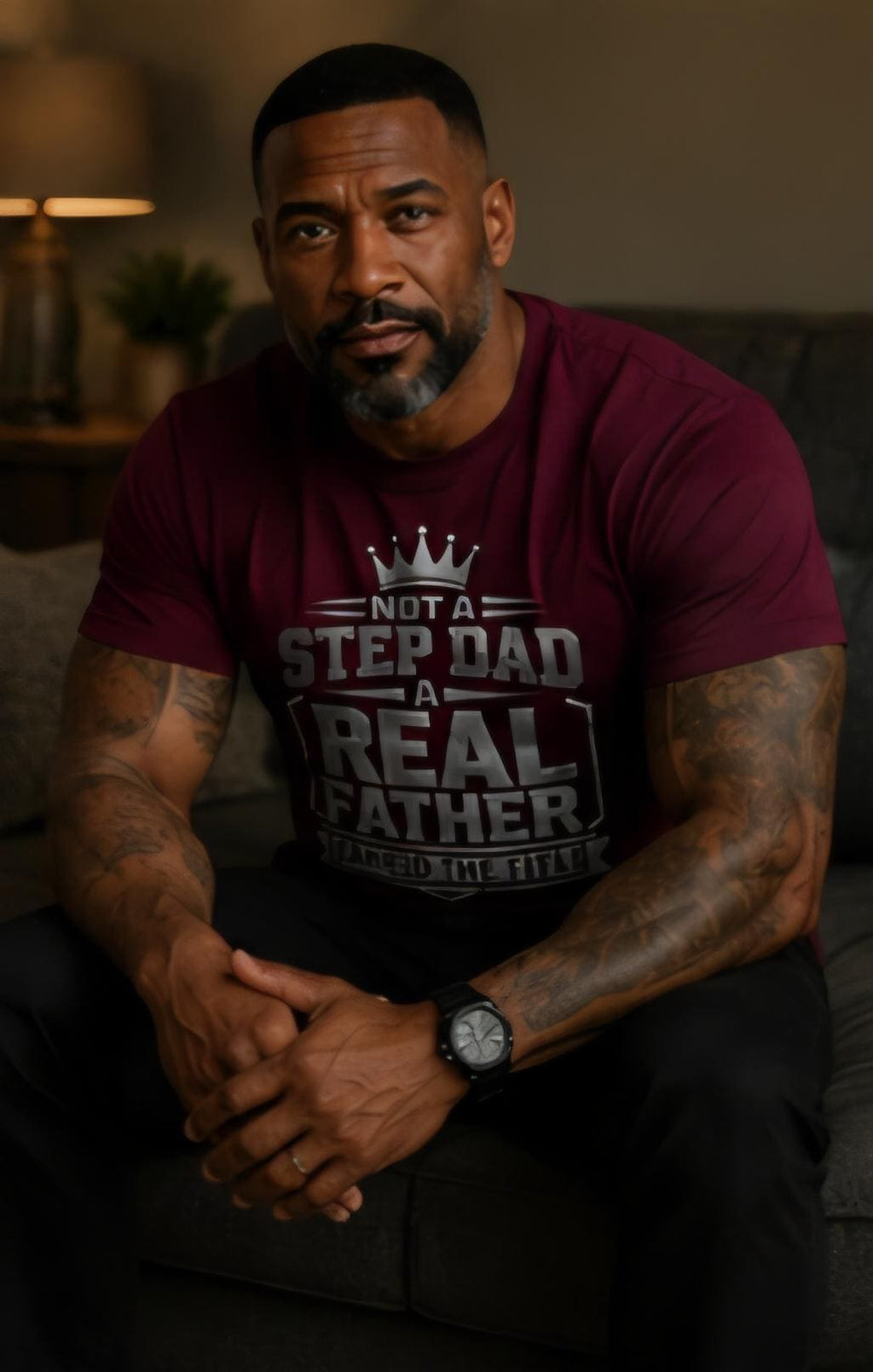 Not A Step Dad A Real Father Earned The Title Shirt, Bonus Dad Gift, Stepfather Appreciation Shirt, Father's Day Gift for Step Dad, Family S