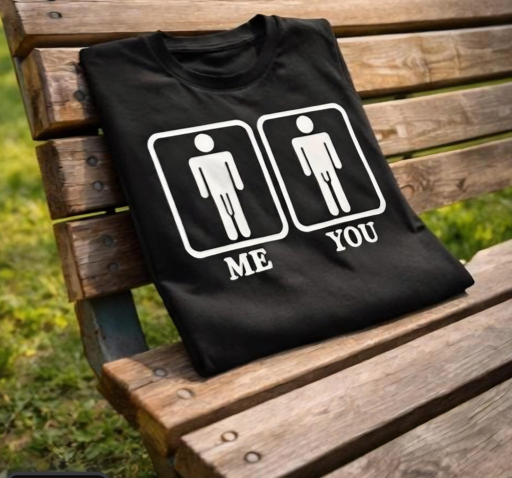 ME vs YOU Shirt | Adult Humor Inappropriate Graphic Tee | Killa Bee Collection