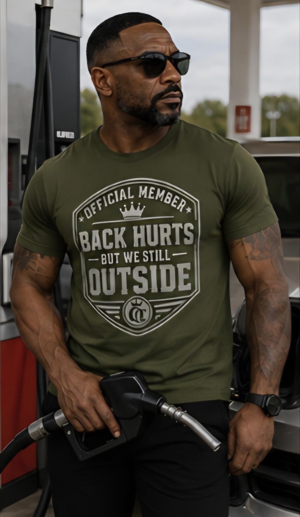 Official Member Back Hurts But Still Outside Shirt, Gen X Humor Tee