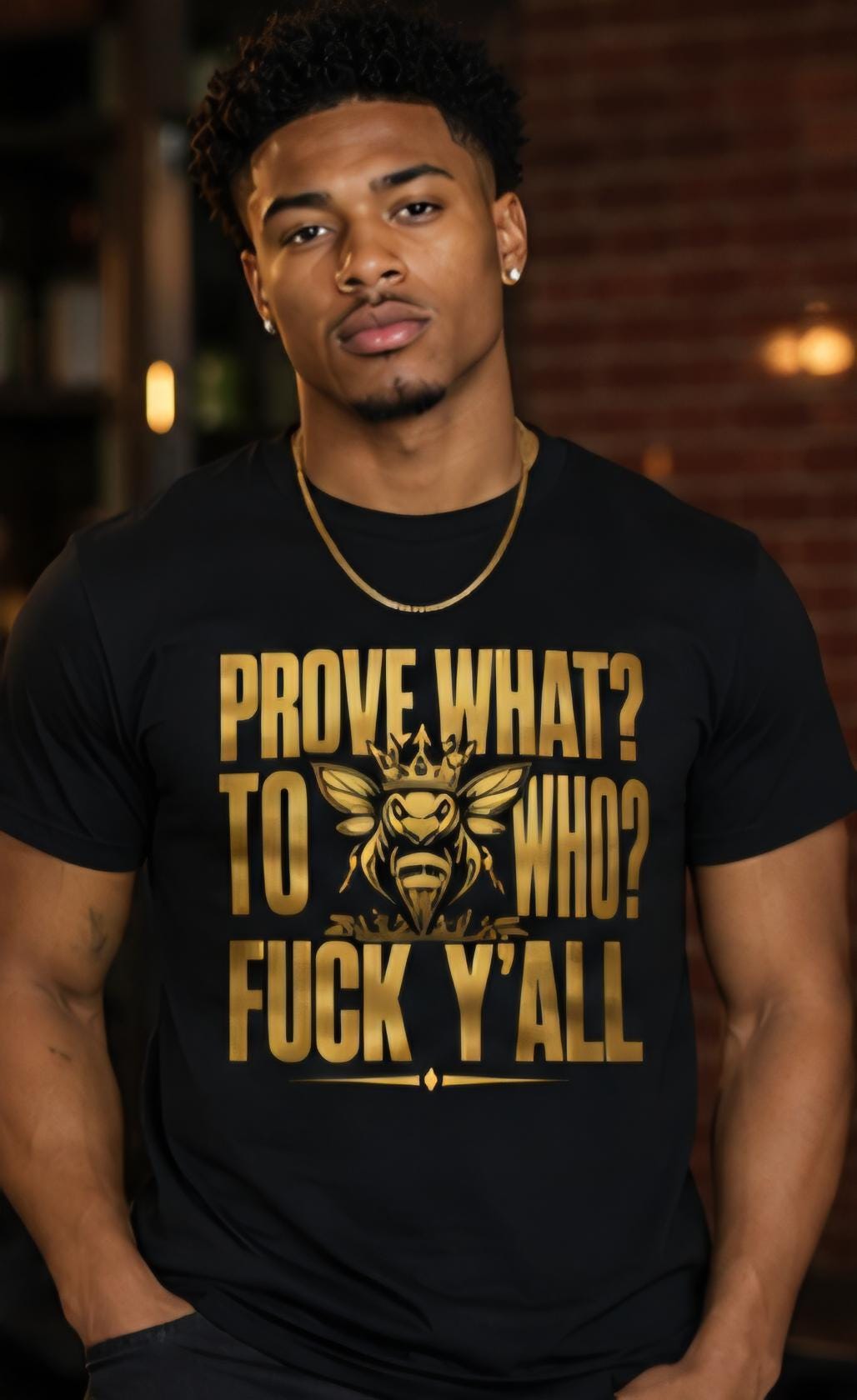 Prove What To Who Bee Graphic Tee, Streetwear Attitude Shirt