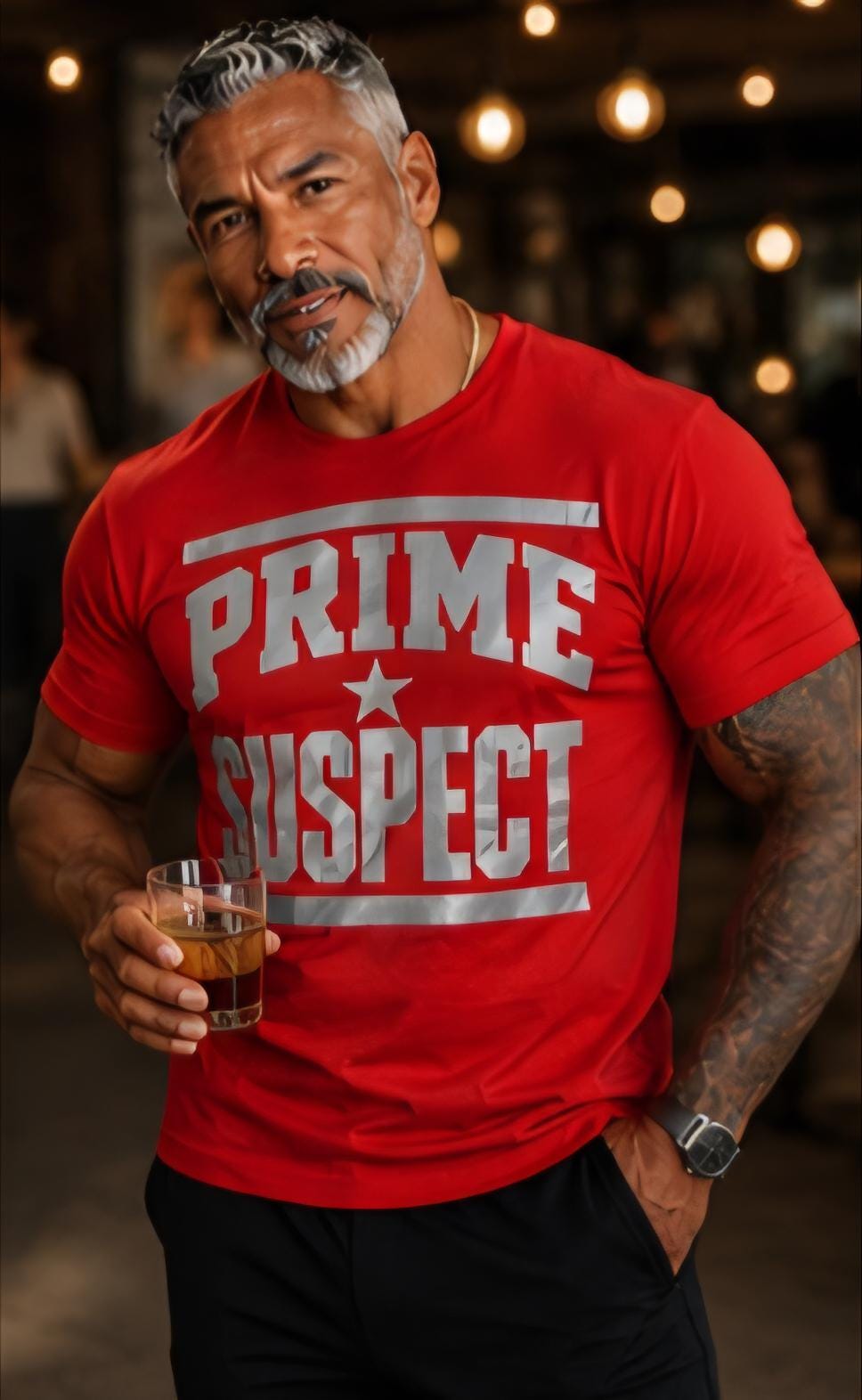 Prime Suspect Graphic Tee – Bold Streetwear Statement T-Shirt