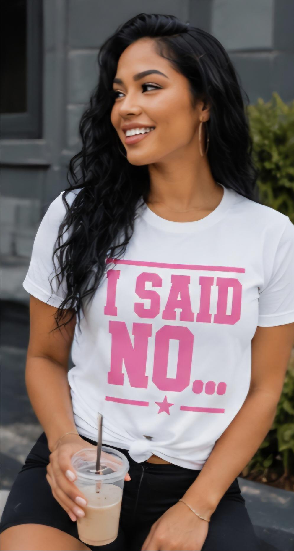 I Said No Shirt, Sarcastic Introvert Attitude Tee