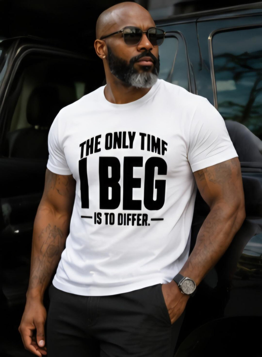 I Beg To Differ – Statement T-Shirt, Sarcastic Bold Graphic Tee, Unisex Cotton Blend Shirt