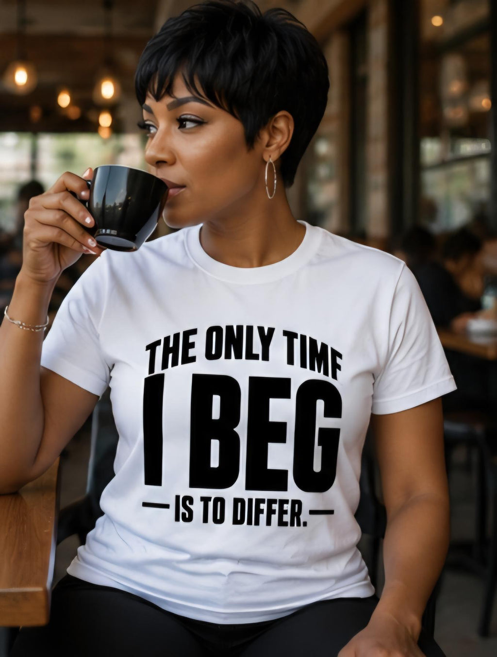 I Beg To Differ – Statement T-Shirt, Sarcastic Bold Graphic Tee, Unisex Cotton Blend Shirt
