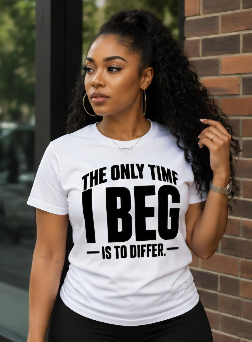 I Beg To Differ – Statement T-Shirt, Sarcastic Bold Graphic Tee, Unisex Cotton Blend Shirt