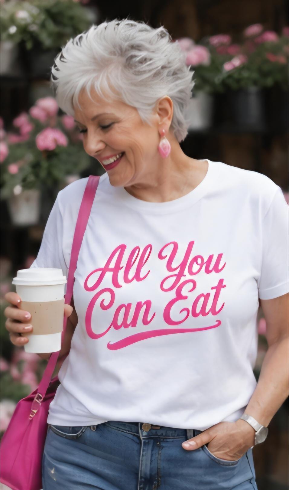 All You Can Eat T-Shirt, Funny Foodie Buffet Lover Tee, Humor Graphic