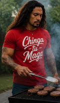 Chinga Tu Maga Graphic Tee, Bold Political Statement Shirt, Unisex Cotton Blend Apparel