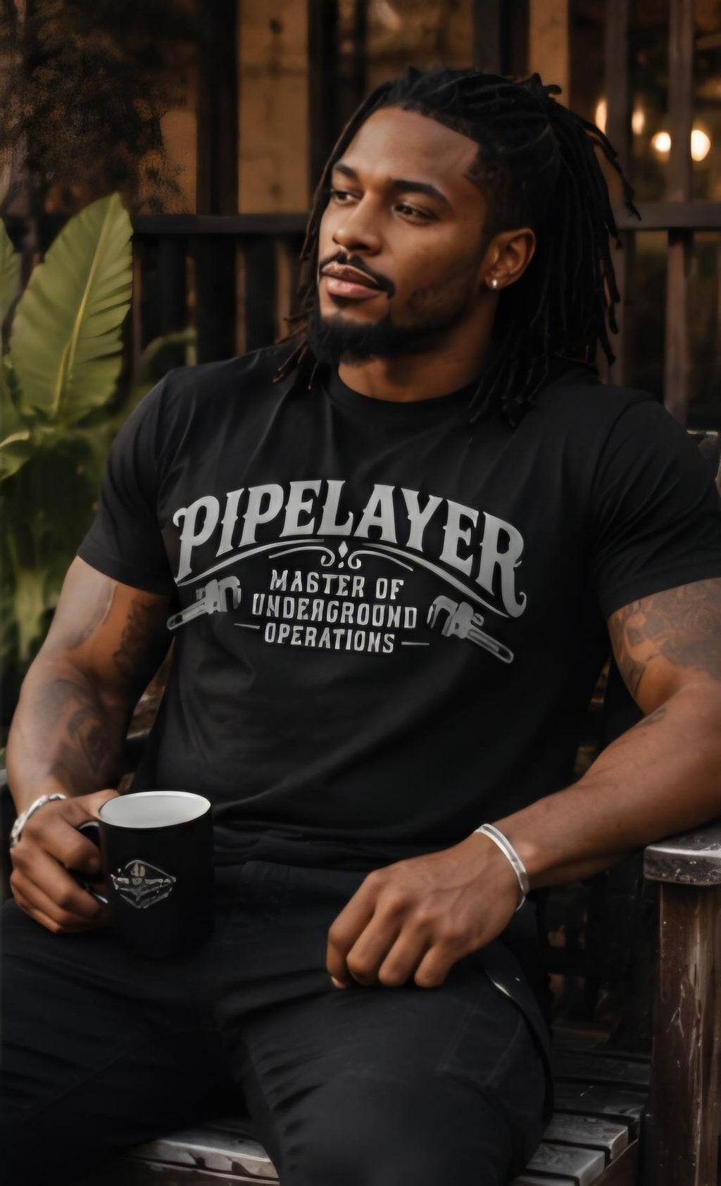 Pipelayer Master Underground Operations Shirt, Tradesman Blue Collar Humor Tee