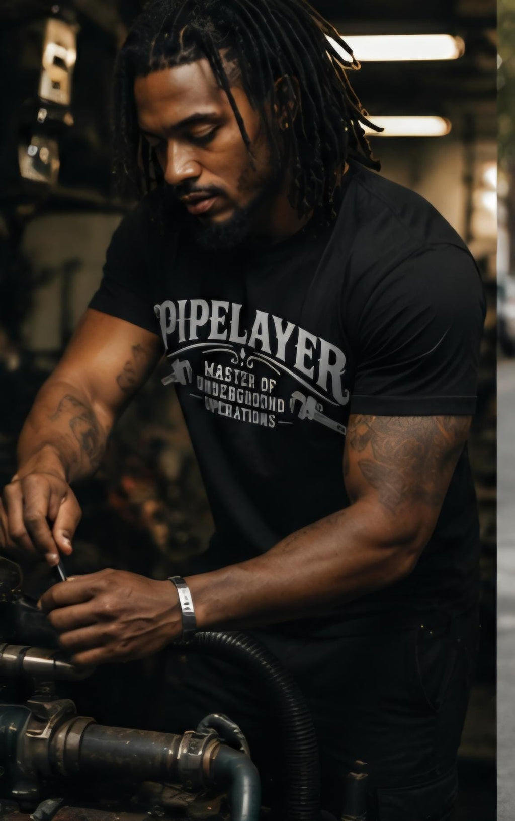 Pipelayer Master Underground Operations Shirt, Tradesman Blue Collar Humor Tee