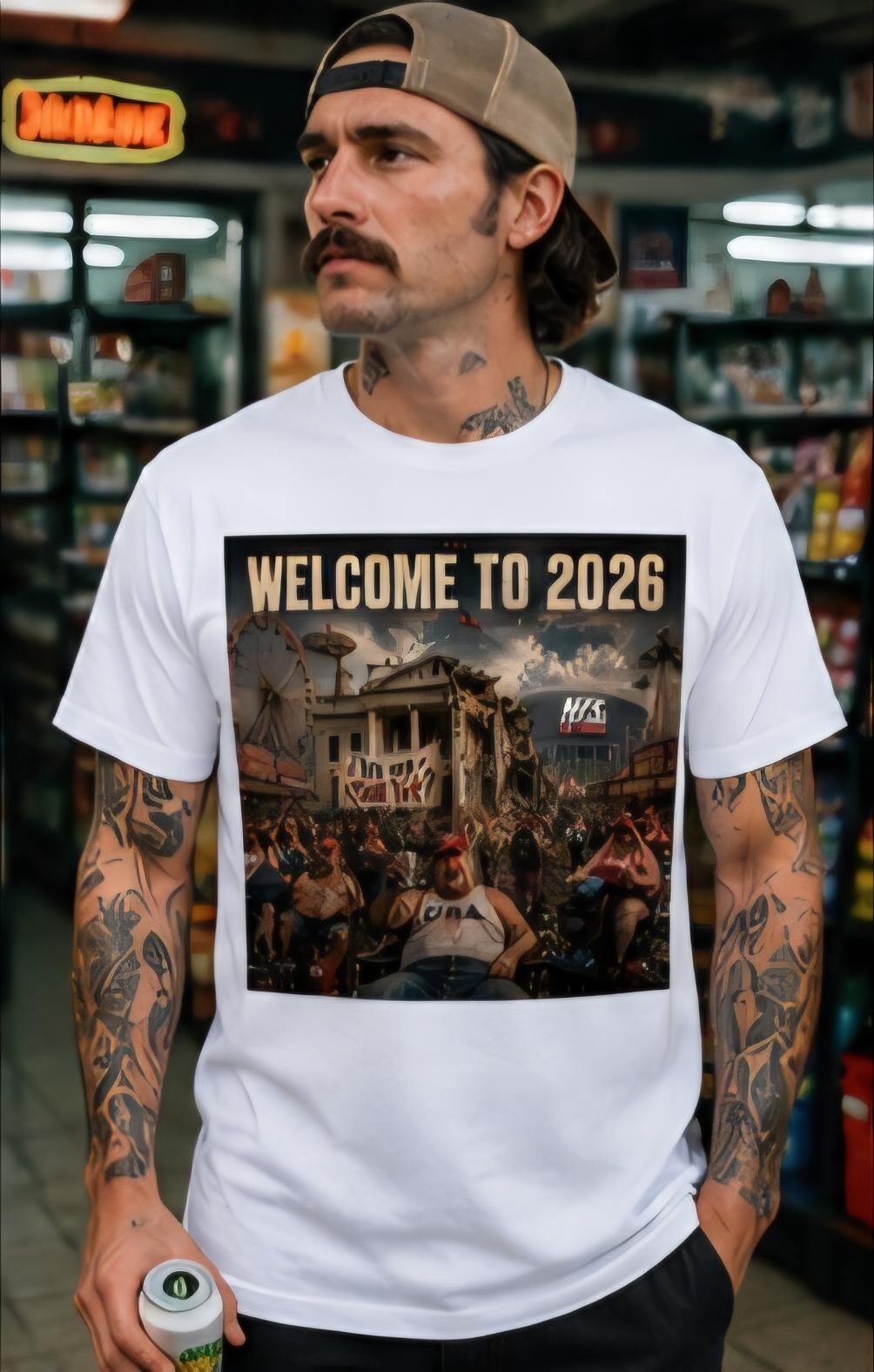 Welcome to 2026 Satire T-Shirt, Political Humor Graphic Tee, Carnival Chaos Statement Shirt