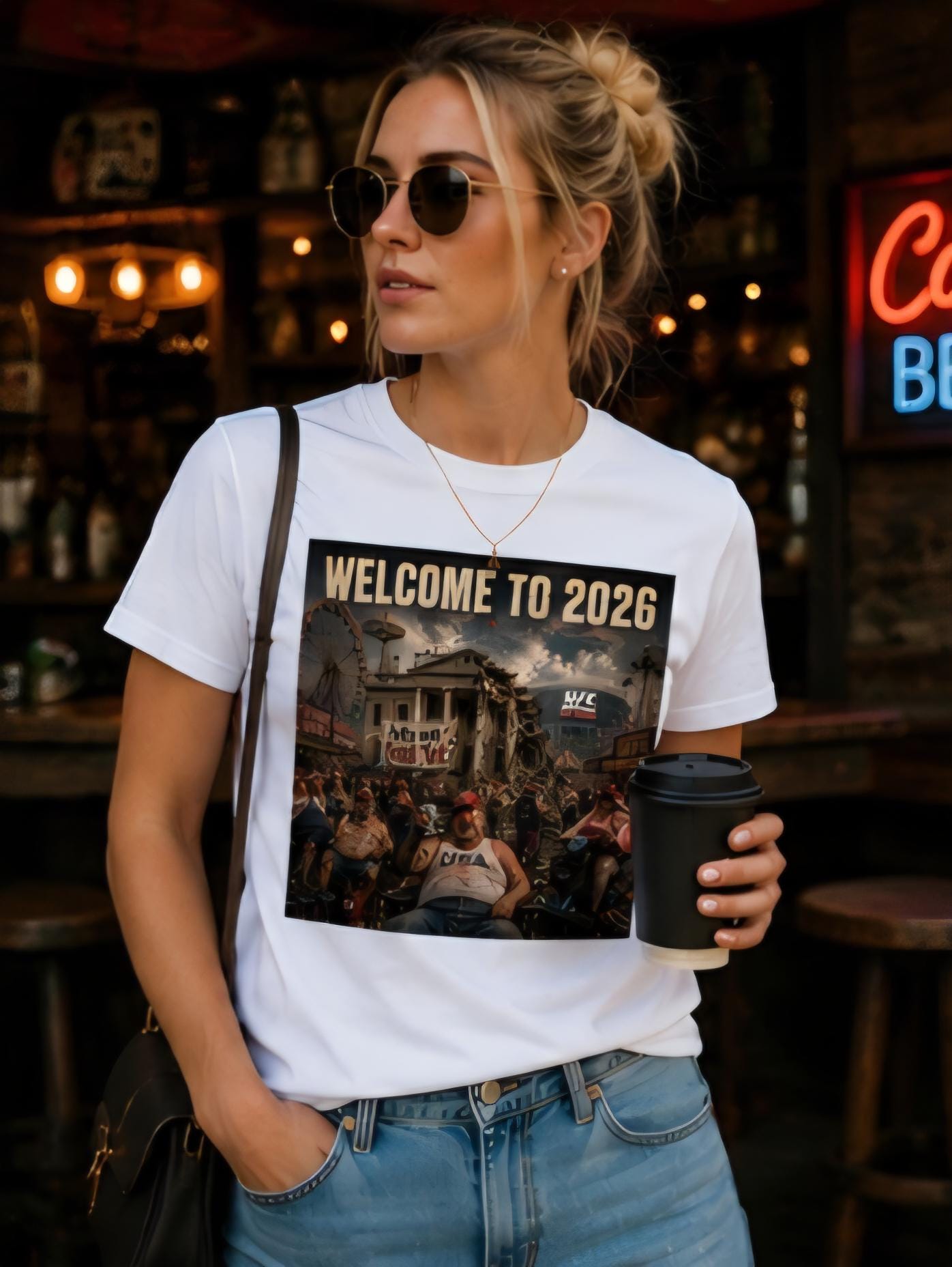 Welcome to 2026 Satire T-Shirt, Political Humor Graphic Tee, Carnival Chaos Statement Shirt